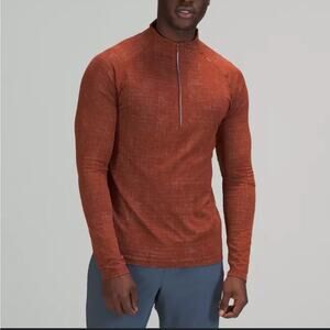 lululemon athletica Orange Quarter-Zip Hoodie